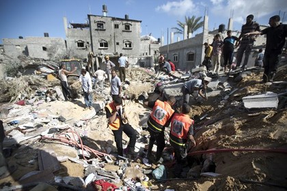 обстрел школы в секторе Газа