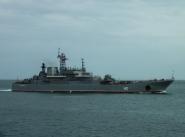 Большой десантный корабль ”Новочеркасск” возвращается в Севастополь