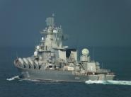 Флагман Черноморского Флота гвардейский ракетный крейсер ”Москва” вышел в море