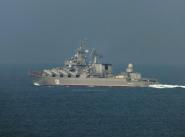 Флагман Черноморского Флота гвардейский ракетный крейсер ”Москва” вышел в море